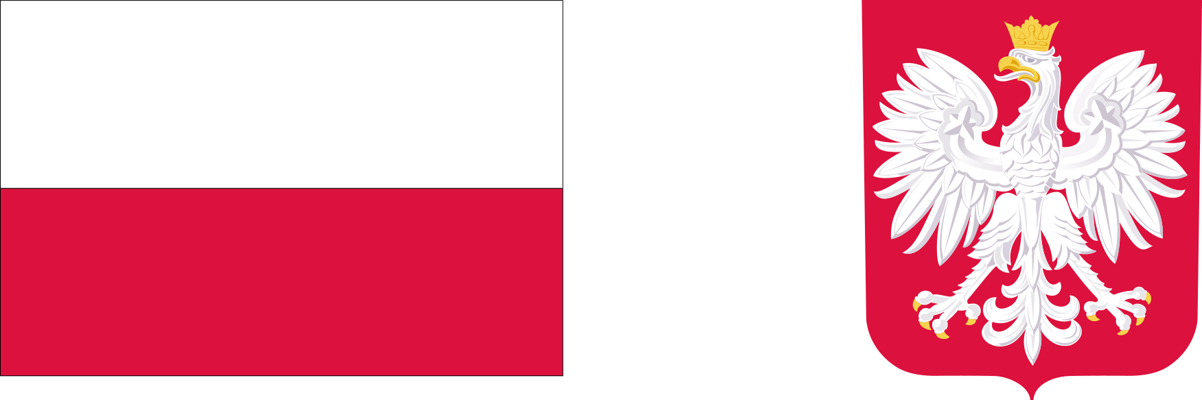 Flaga Polski i Godło Polski