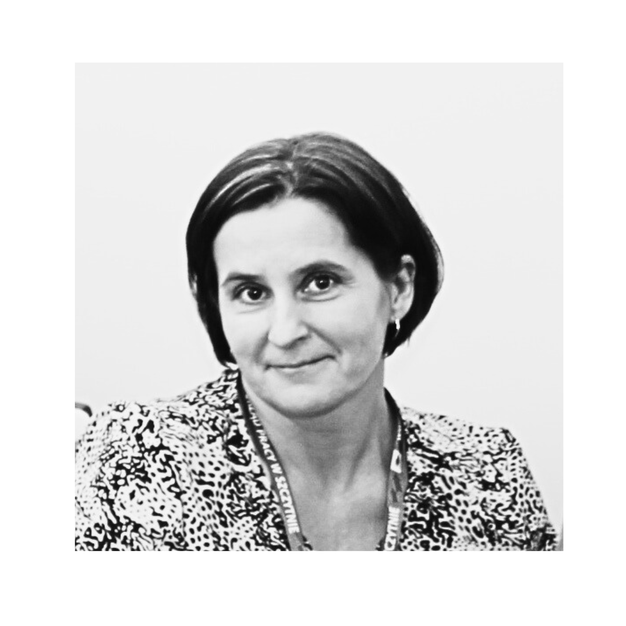 Zdjęcie żałobne przedstawiające pracownika Martę Urbańską