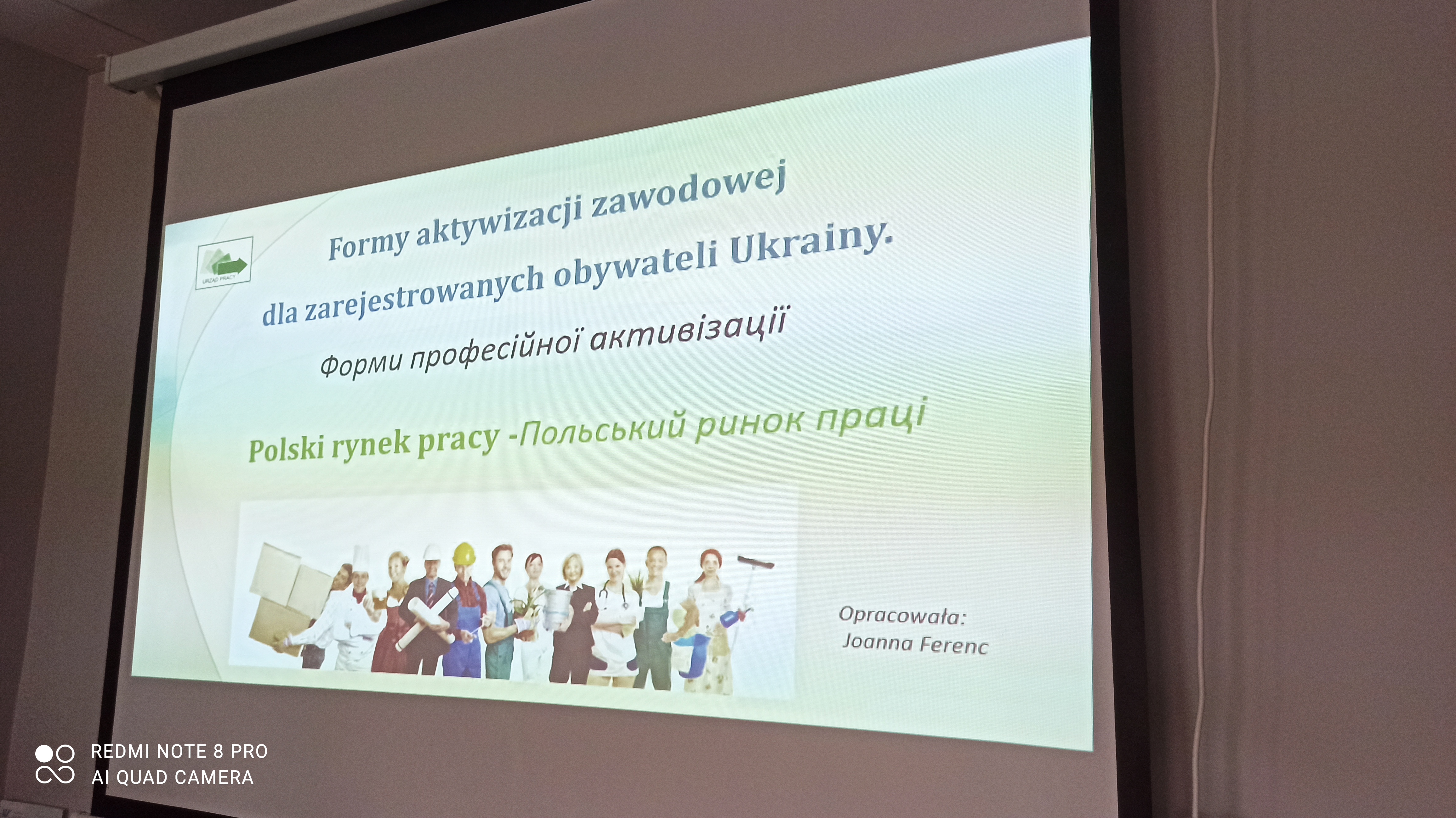 Slajd tytułowy prezentacji dla uczestników