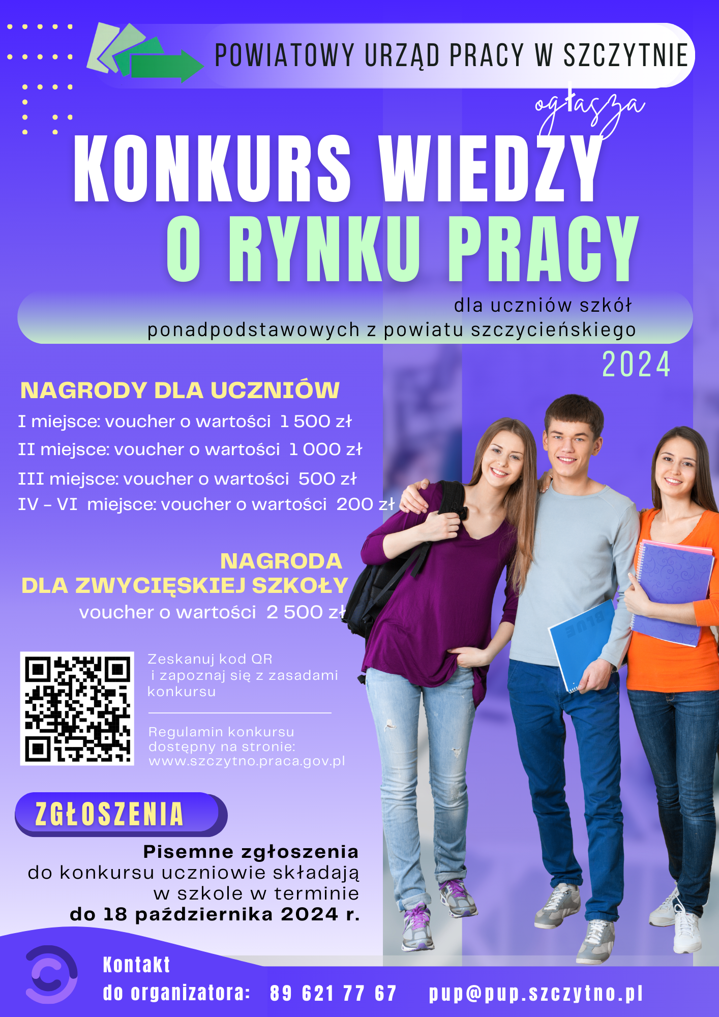 Baner informujący o konkursie