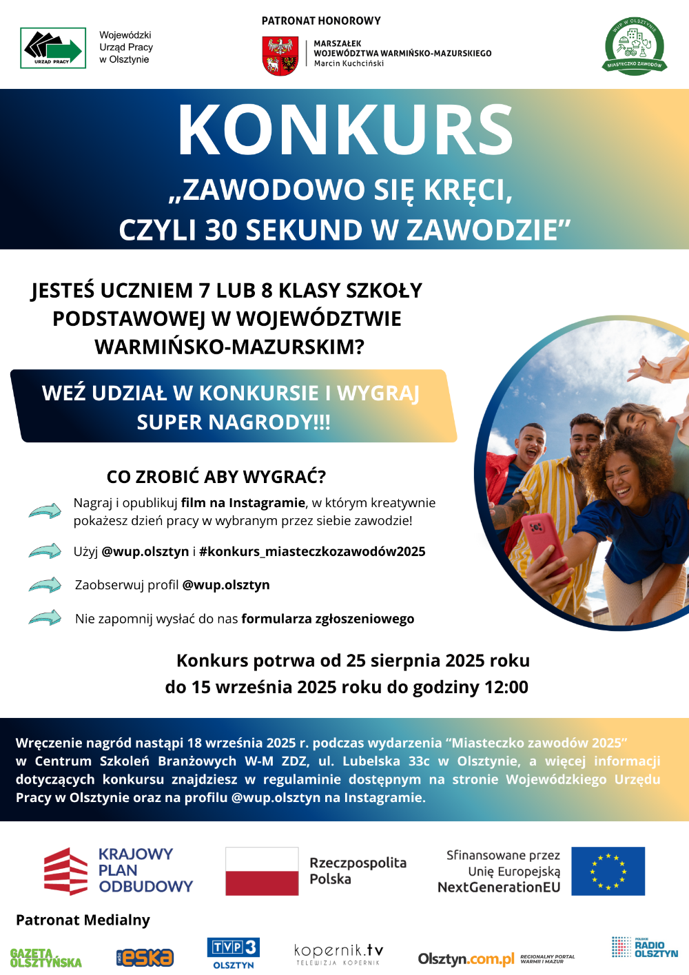 Plakat promujący konkurs